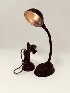 American Girl Kit matchstick phone & working lamp htf Nighttime necessities